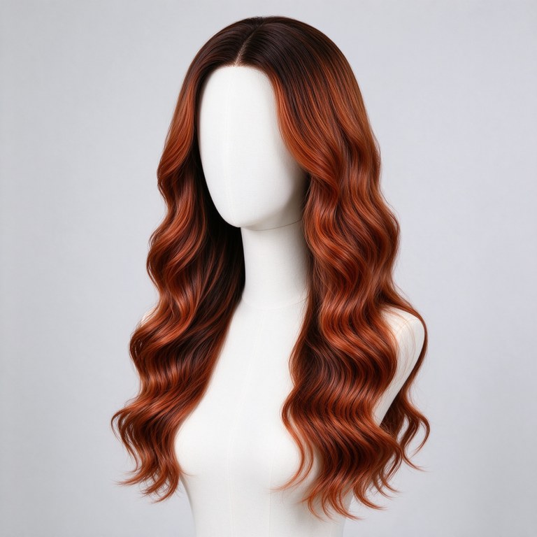 Ombre Auburn Wave