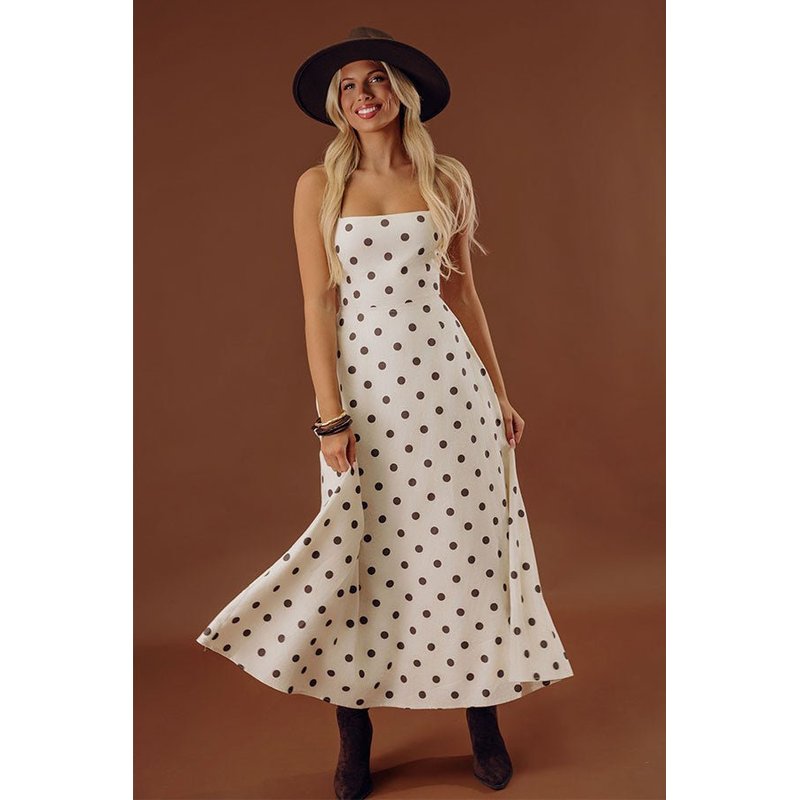 Right On Cue Linen-Blend Midi Dress